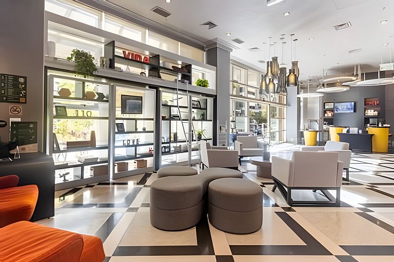 Flat Estilo Hotel - Vaga c/ Manobrista e Camareira