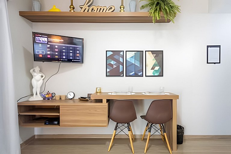 (902) Flat Premium - Vaga c/Manobrista e Camareira