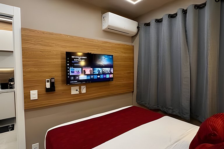 (1502) Studio a 5 min do Metrô Paraíso e Hospitais