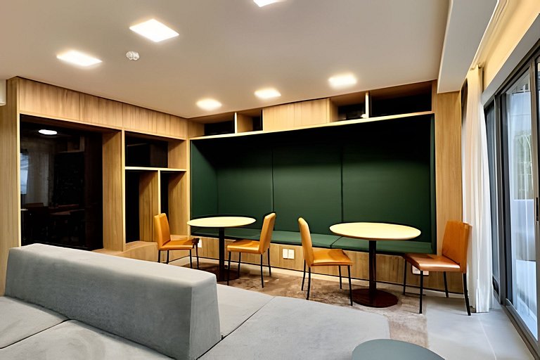 (922) Studio elegante I 300m do Metrô Brigadeiro