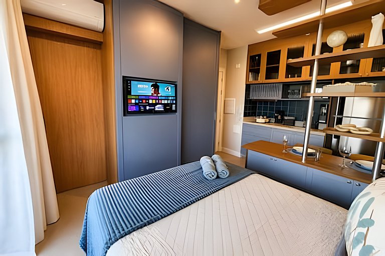 (808) Studio impecável I 550m Metrô Eucaliptos