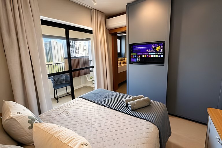 (808) Studio impecável I 550m Metrô Eucaliptos
