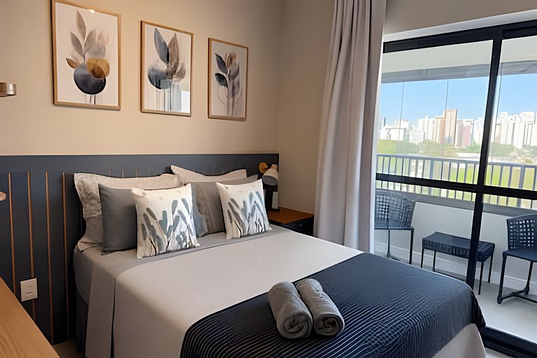 (808) Studio impecável I 550m Metrô Eucaliptos