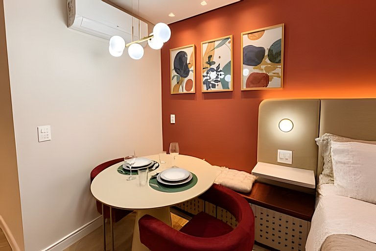 (803) Studio Moderno I 6min Metrô e Shopping Ibira