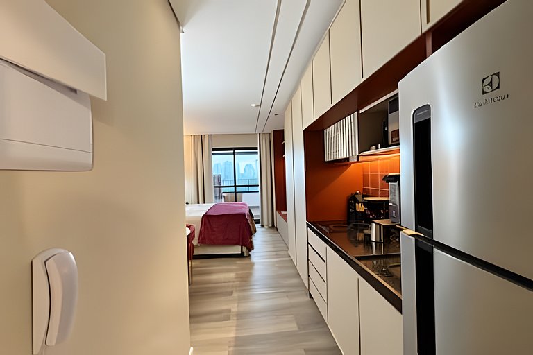 (803) Studio Moderno I 6min Metrô e Shopping Ibira