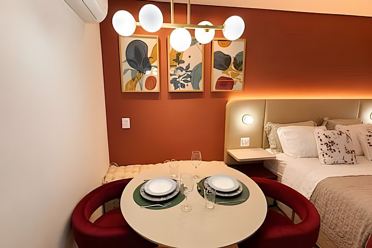(803) Studio Moderno I 6min Metrô e Shopping Ibira