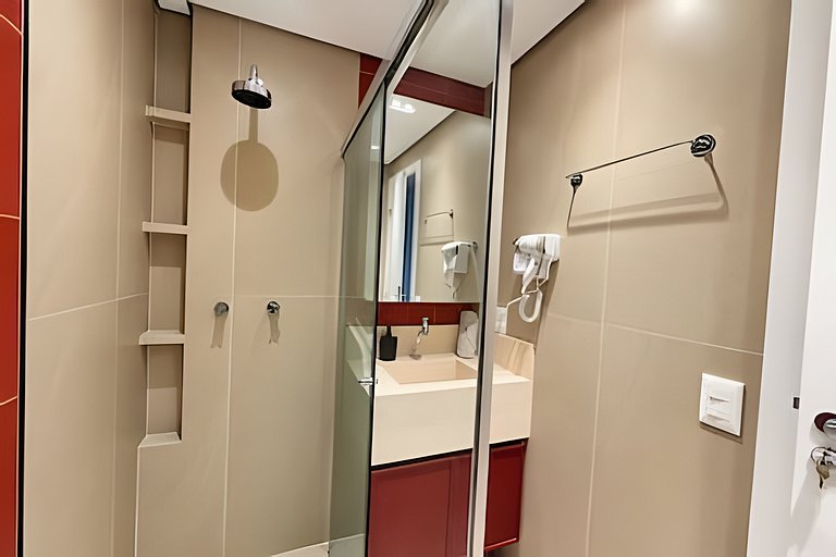 (803) Studio Moderno I 6min Metrô e Shopping Ibira