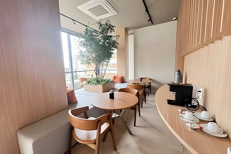 (607) Studio com opção de café I 230m da Paulista
