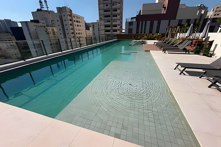 (203) Studio na Bela Vista 5 Min Metrô Brigadeiro