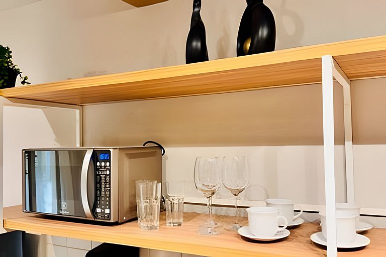 (125) Refúgio na Bela Vista c/ Cozinha Completa
